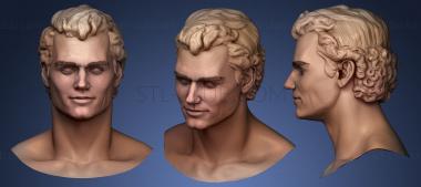 3D model Henry Cavill head (STL)